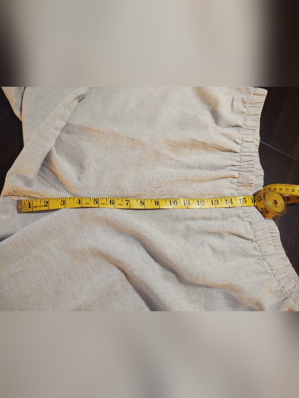 Hot Cotton 100% Linen Cropped Pants 2X - Picture 8 of 10